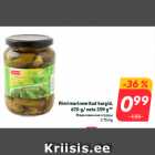 Allahindlus - Rimi marineeritud kurgid,
670 g/ neto 359 g**