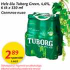 Allahindlus - Hele õlu Tuborg Green