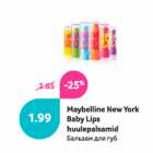 Allahindlus - Maybelline New York Baby Lips huulepalsamid