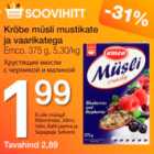 Krõbe müsli mustikate ja vaarikatega