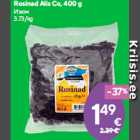 Allahindlus - Rosinad Alis Co, 400 g
