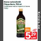 Allahindlus - Ekstra-neitsioliiviõli
Filippo Berio, 750 ml
