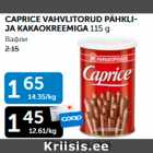 CAPRICE VAHVLITORUD PÄHKLI- JA KAKAOKREEMIGA 115 G