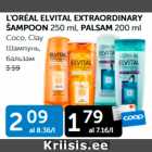 L´OREAL ELVITAL EXTRAORDINARY ŠAMPOON 250 ml, PALSAM 200 ML