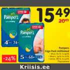 Mähkmed - Pampers Giga Pack mähkmed