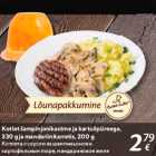 Allahindlus - Kotlet šampinjonikastme ja kartulipüreega, 330 g ja mandariinitarretis, 200 g