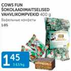 COWS FUN ŠOKOLAADIMAITSELISED VAHVLIKOMPVEKID 400 G