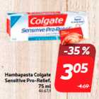 Hambapasta Colgate
Sensitive Pro-Relief,
75 ml