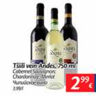 Allahindlus - Tšilli vein Andes, 750 ml