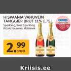 Allahindlus - HISPAANIA VAHUVEIN
TANGGIER BRUT 11% 0,75 L