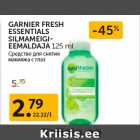 Allahindlus - GARNIER FRESH
ESSENTIALS
SILMAMEIGIEEMALDAJA
125 ml