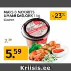 Allahindlus - MAKS & MOORITS
UMAMI ŠAŠLÕKK 1 kg