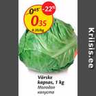 Värske kapsas, 1 kg