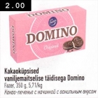 Kakaoküpsised vaniljemaitselise täidisega Domino