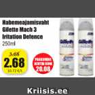 Allahindlus - Habemeajamisvaht Gilette Mach 3 Iritation Defence 250 ml