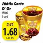 Jäätis Carte D"Or 450 ml 3 sorti