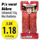 Allahindlus - P/s vorst Sõbra 135 g