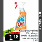 Klaasipesuvahend
Clin Vinegar
500ml 