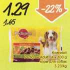 Allahindlus - Koeratoit Pedigree Adult, 4 x 100 g