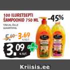 Allahindlus - 100 ILURETSEPTI
ŠAMPOONID 750 ML