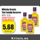 Allahindlus - Whisku Grants The Family Reserve