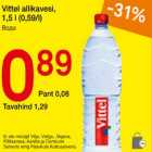 Allahindlus - Vittel allikavesi,1,5 l