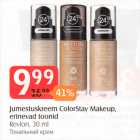 Allahindlus - Jumestuskreem ColorStay Makeup, erinevad toonid