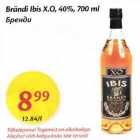 Allahindlus - Brändi Ibis Х.O, 40%, 700 ml