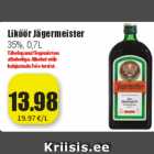 Alkohol - Liköör Jägermeister