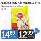 PEDIGREE KUIVTOIT KOERTELE 8,4 KG