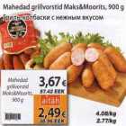 Allahindlus - Mahedad grillvorstid Maks&Moorits