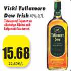 Allahindlus - Viski Tullamore
Dew Irish 40%,0,7L