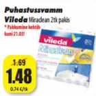 Allahindlus - Puhastussvamm
Vileda Miraclean 2tk pakis