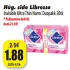 Allahindlus - Hüg. side Libresse
Invisible Ultra Thin Norm. Duopakk 20tk