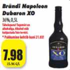 Allahindlus - Brändi Napoleon
Dubaron XO
36%, 0,5L