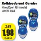 Allahindlus - Rulldeodorant Garnier
Mineral Sport 96h (meeste)
50ml / L´Oreal