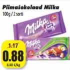 Allahindlus - Piimašokolaad Milka
100g / 2 sorti