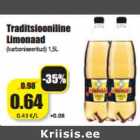 Allahindlus - Traditsiooniline
Limonaad
(karboniseeritud) 1,5L