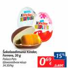 Allahindlus - Šokolaadimuna Kinder, Ferrero, 20 g