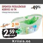 Allahindlus - SPONTEX PESULÕKSUD 
KORVIS 50 TK 