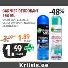 Allahindlus - GARNIER DEODORANT 
150 ML