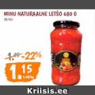 Allahindlus - MINU NATURAALNE LETŠO 680 G