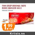 Allahindlus - FINN CRISP ORIGINAL TASTE 
RUKKI NÄKILEIB 400 G