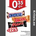 Allahindlus - Šokolaadibatoonid
• Snickers, 51 g
• Twix, 51 g
• Mars, 47 g