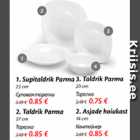 Allahindlus - 1.Supitaldrik Parma 23 cm - 0,85; 2.Taldrik Parma 27 cm - 0,85; 3.Taldrik Parma 20 cm - 0,75; 4.Asjade hoiukast 14 cm - 0,85