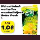 Allahindlus - Sidruni-laimi maitseline mandariinijook Gutta Fresh 