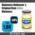 Allahindlus - Majonees Hellmann´s
Original Real 420m