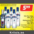 Allahindlus - Viin Viru Valge,
40%, 50 cl;

Maitsestatud viin
 Viru Valge,
38%, 50 cl