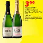 Allahindlus - Hispaania KPN
kvaliteetvahuvein
Rigol Cava, 11,5%, 75 cl