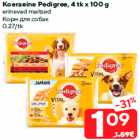 Koeraeine Pedigree, 4 tk x 100 g
